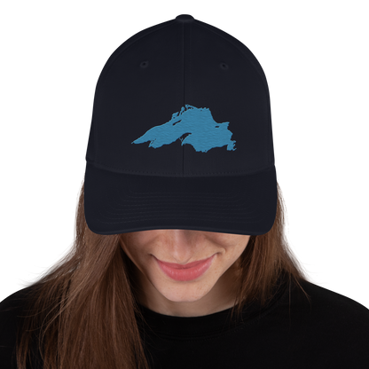 Lake Superior Fitted Baseball Cap | Traverse Blue