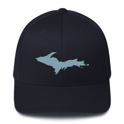 Upper Peninsula Fitted Baseball Cap | Opal Blue