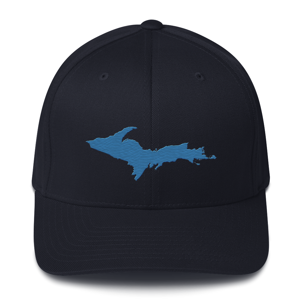 Upper Peninsula Fitted Baseball Cap | Superior Blue