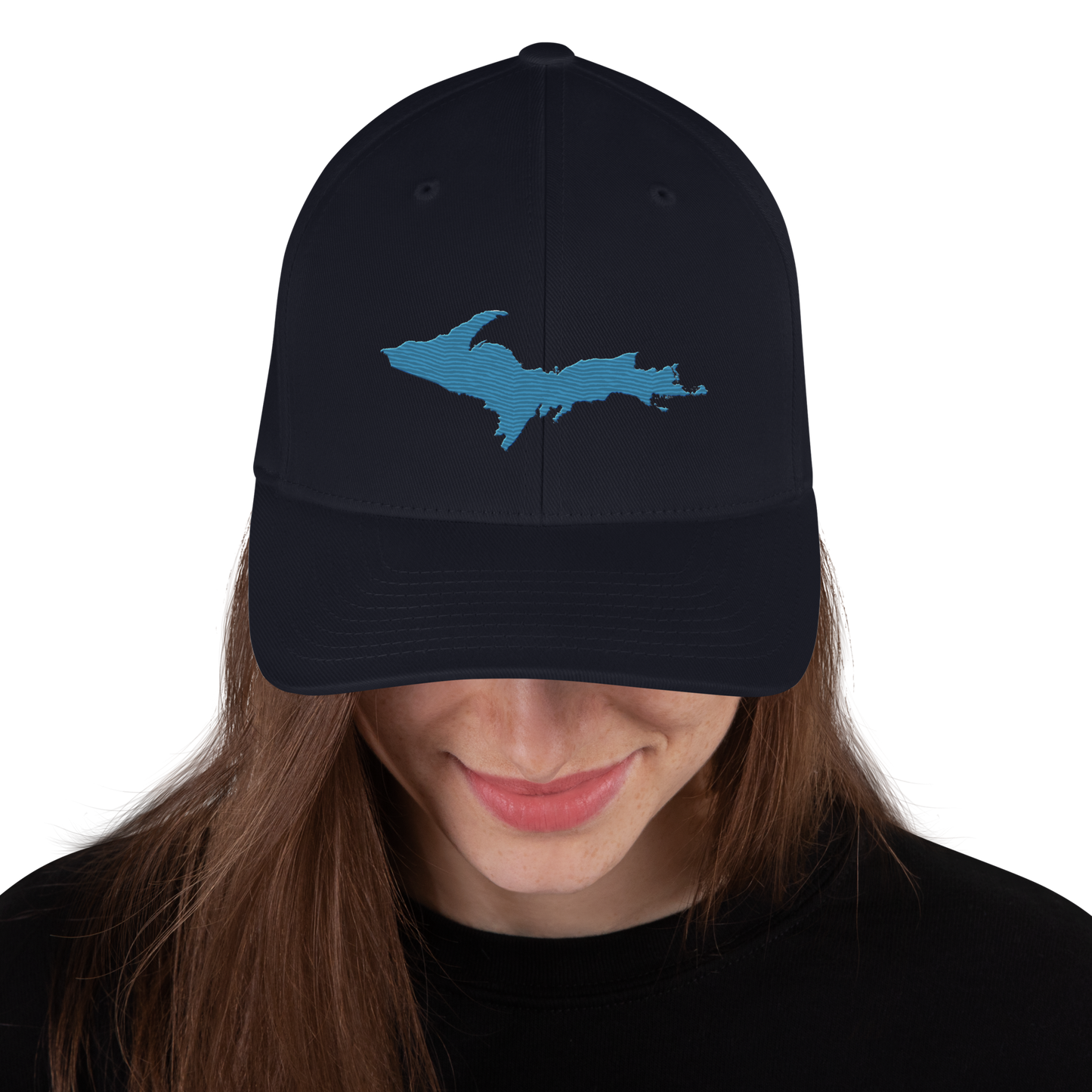 Upper Peninsula Fitted Baseball Cap | Traverse Blue