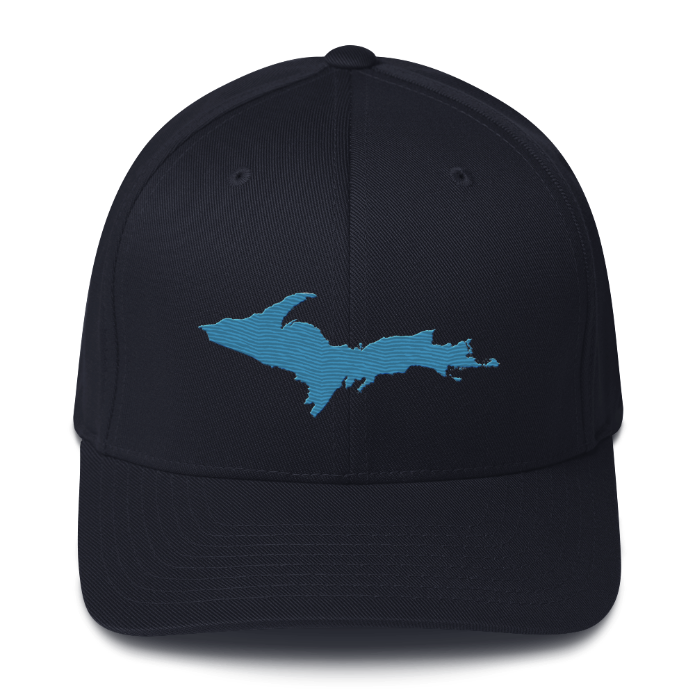 Upper Peninsula Fitted Baseball Cap | Traverse Blue