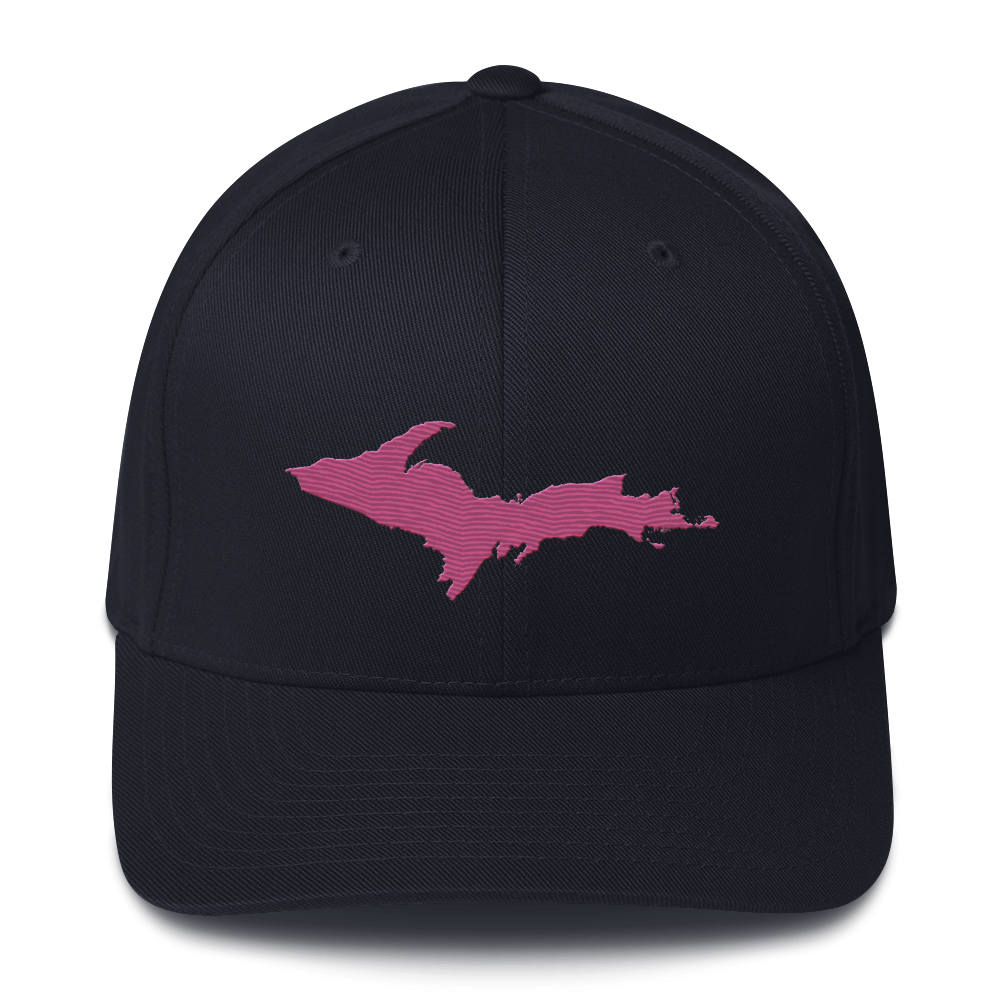 Upper Peninsula Fitted Baseball Cap | Apple Blossom Pink