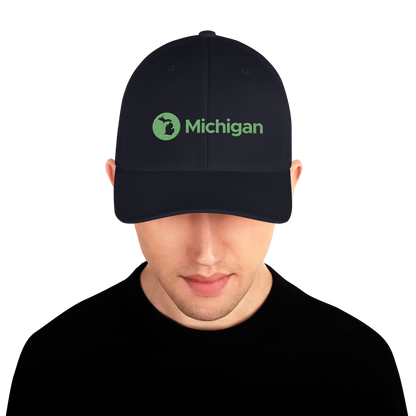 'Michigan' Fitted Baseball Cap | Music Streaming Parody