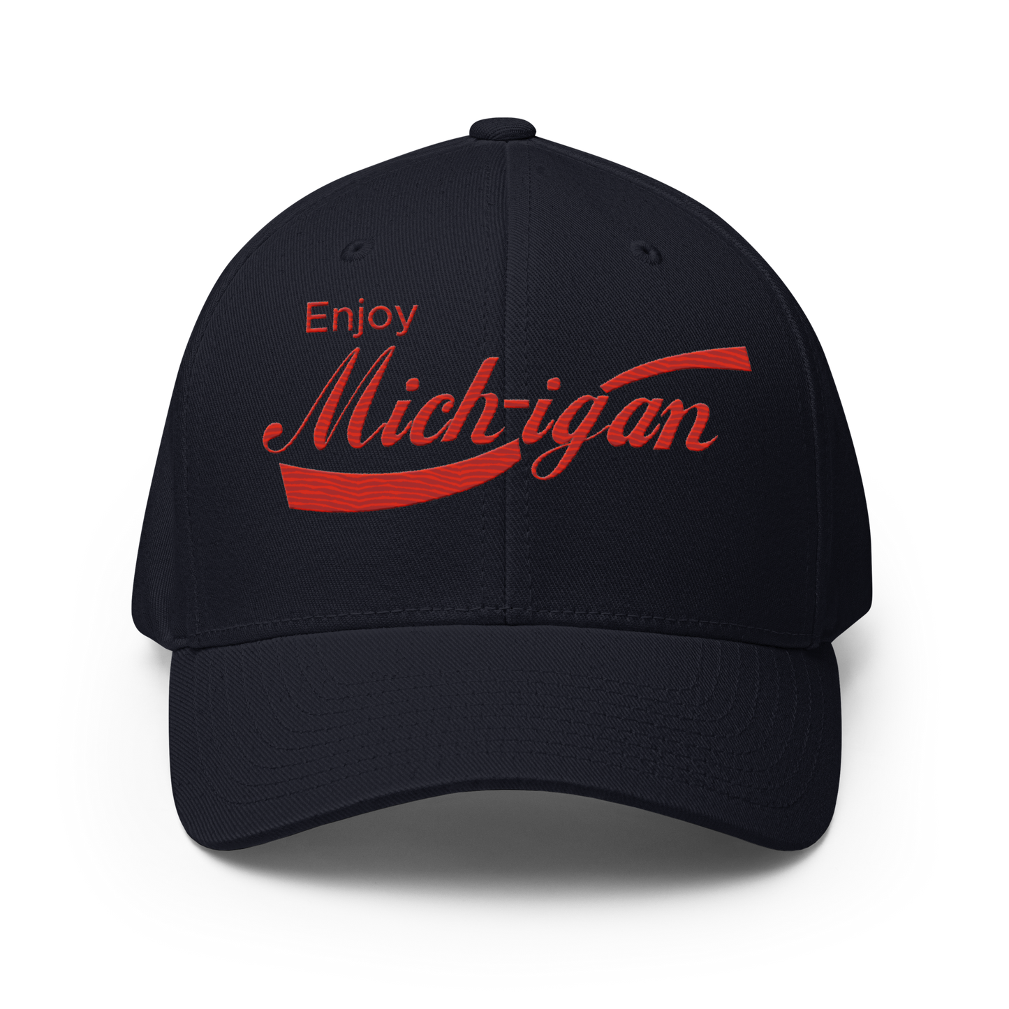 'Enjoy Michigan' Fitted Baseball Cap | Sodapop Parody