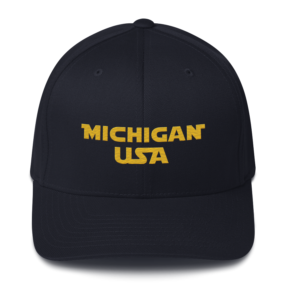 'Michigan USA' Fitted Baseball Cap | Epic Sci-Fi Parody