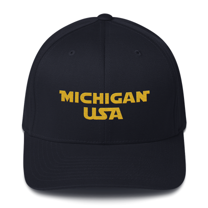 'Michigan USA' Fitted Baseball Cap | Epic Sci-Fi Parody