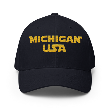 'Michigan USA' Fitted Baseball Cap | Epic Sci-Fi Parody