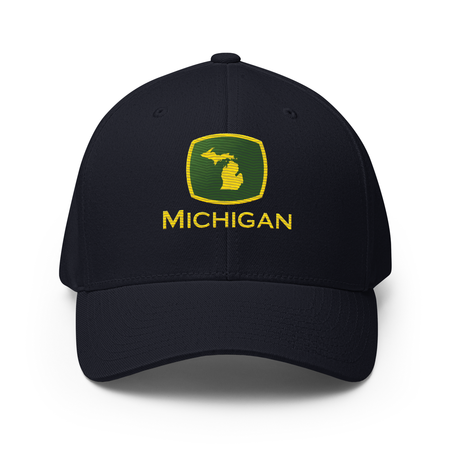 'Michigan' Fitted Baseball Cap | Tractor Parody