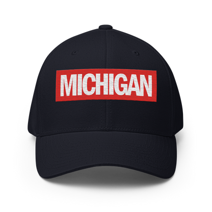 'Michigan' Fitted Baseball Cap | Superhero Parody