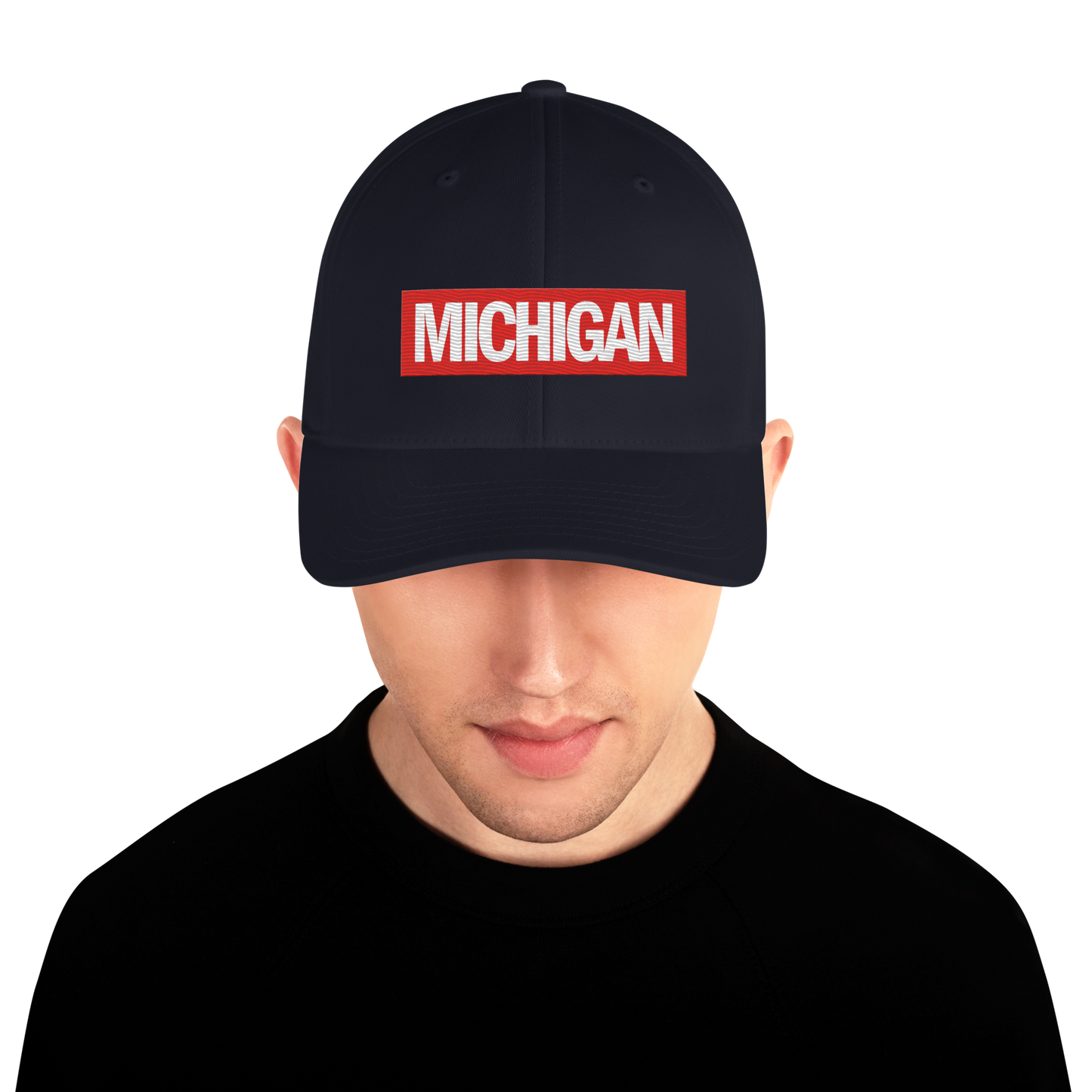 'Michigan' Fitted Baseball Cap | Superhero Parody