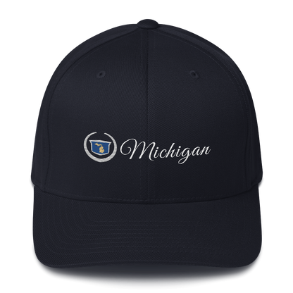 'Michigan' Fitted Baseball Cap | Luxury Auto Parody