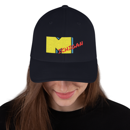 'Michigan' Fitted Baseball Cap | Music TV Parody