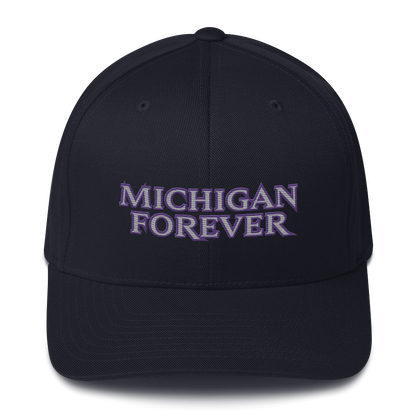 'Michigan Forever' Fitted Baseball Cap | African Cat Parody