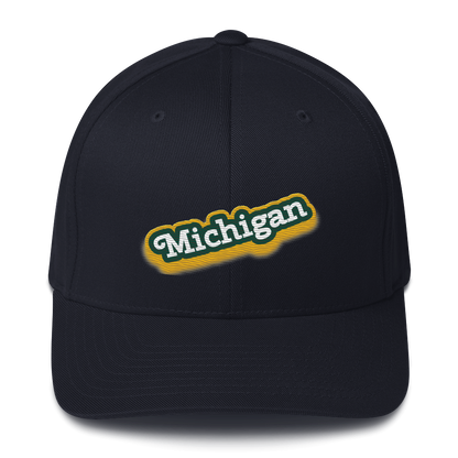 'Michigan' Fitted Baseball Cap | Ginger Pop Parody