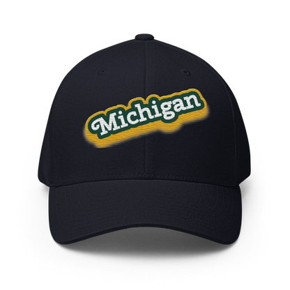 'Michigan' Fitted Baseball Cap | Ginger Pop Parody