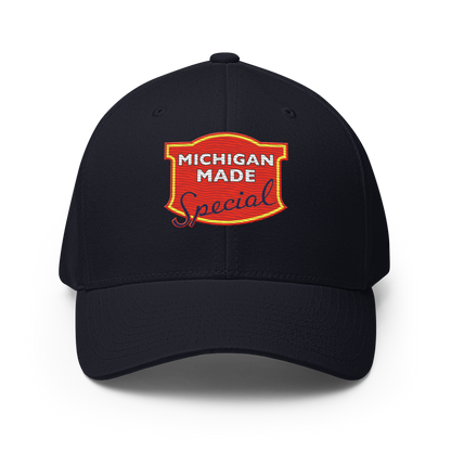 'Michigan' Fitted Baseball Cap | Potato Chip Parody