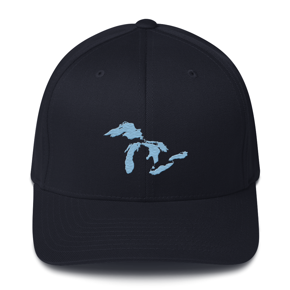 Great Lakes Fitted Baseball Cap | Romulus Blue