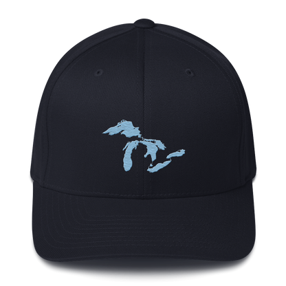 Great Lakes Fitted Baseball Cap | Romulus Blue