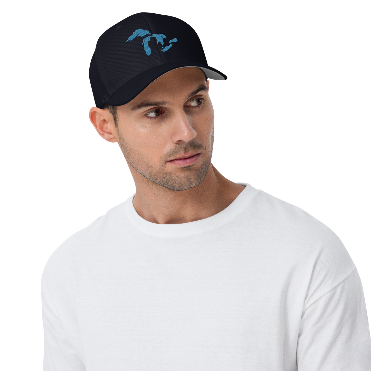Great Lakes Fitted Baseball Cap | Traverse Blue