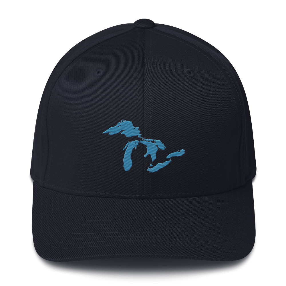 Great Lakes Fitted Baseball Cap | Traverse Blue