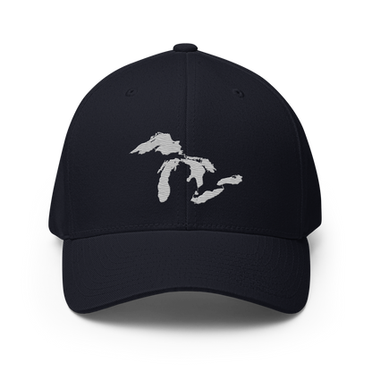 Great Lakes Fitted Baseball Cap | Platinum