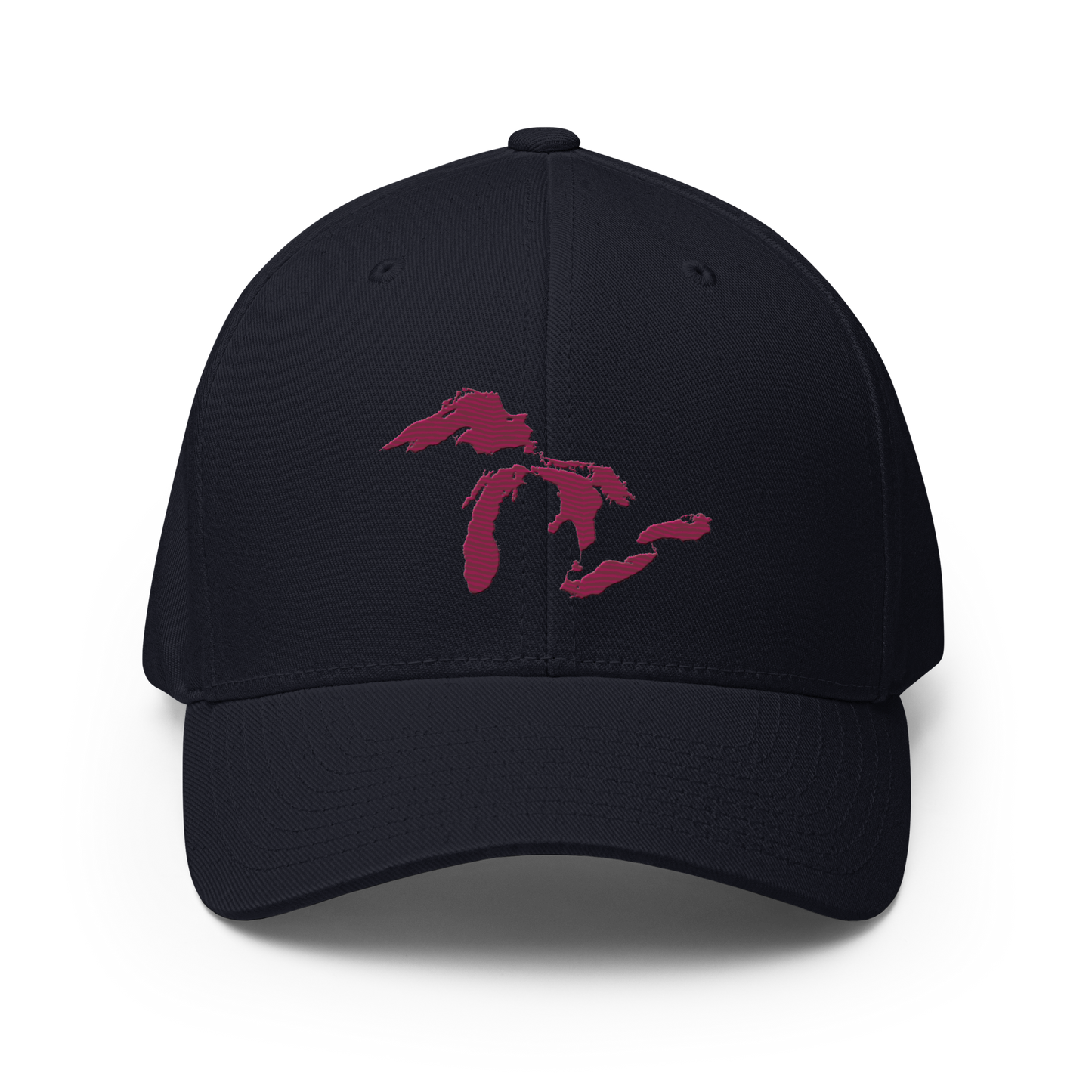 Great Lakes Fitted Baseball Cap | Ruby Red