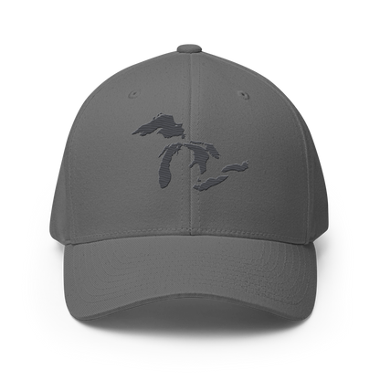 Great Lakes Fitted Baseball Cap (Iron Ore Grey)