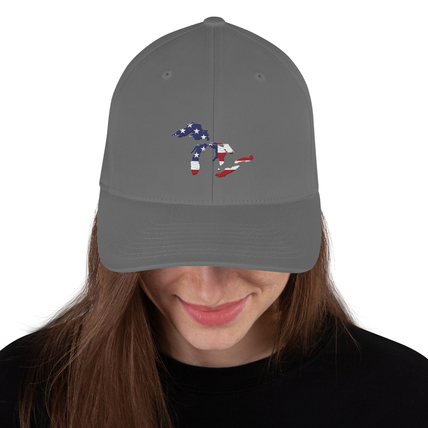 Great Lakes Fitted Baseball Cap (Patriotic Edition)
