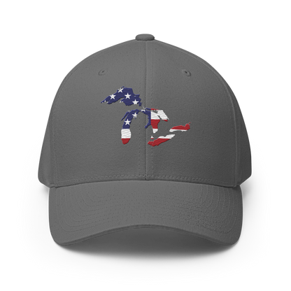 Great Lakes Fitted Baseball Cap (Patriotic Edition)