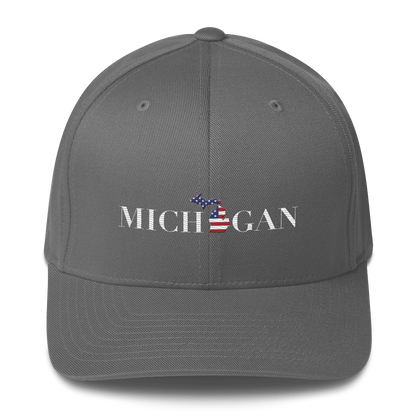 'Michigan' Fitted Baseball Cap (Didone Patriot Edition)