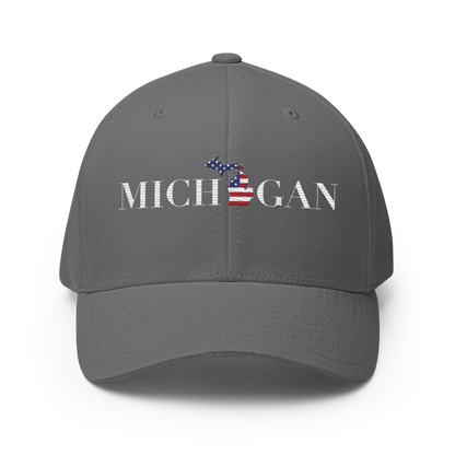 'Michigan' Fitted Baseball Cap (Didone Patriot Edition)