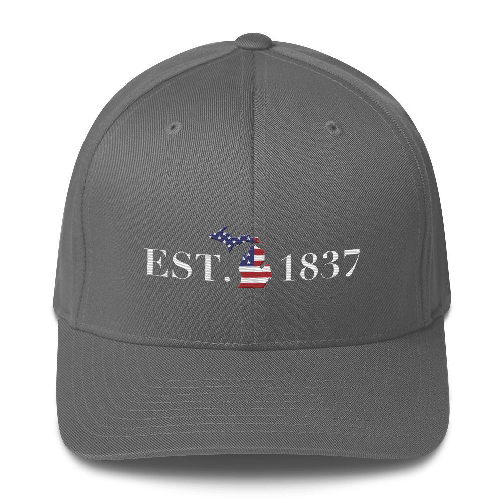 Michigan 'EST. 1837' Fitted Baseball Cap (Patriot Edition)