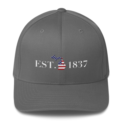 Michigan 'EST. 1837' Fitted Baseball Cap (Patriot Edition)