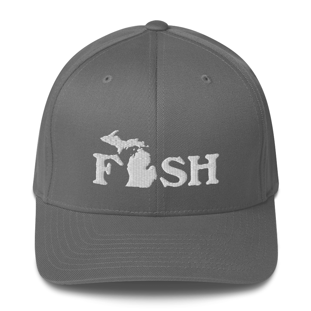 Michigan 'Fish' Fitted Baseball Cap