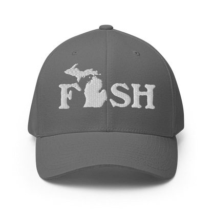 Michigan 'Fish' Fitted Baseball Cap