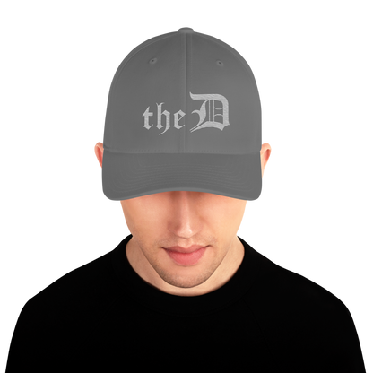 Detroit 'The D' Fitted Baseball Cap | Platinum