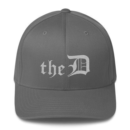 Detroit 'The D' Fitted Baseball Cap | Platinum