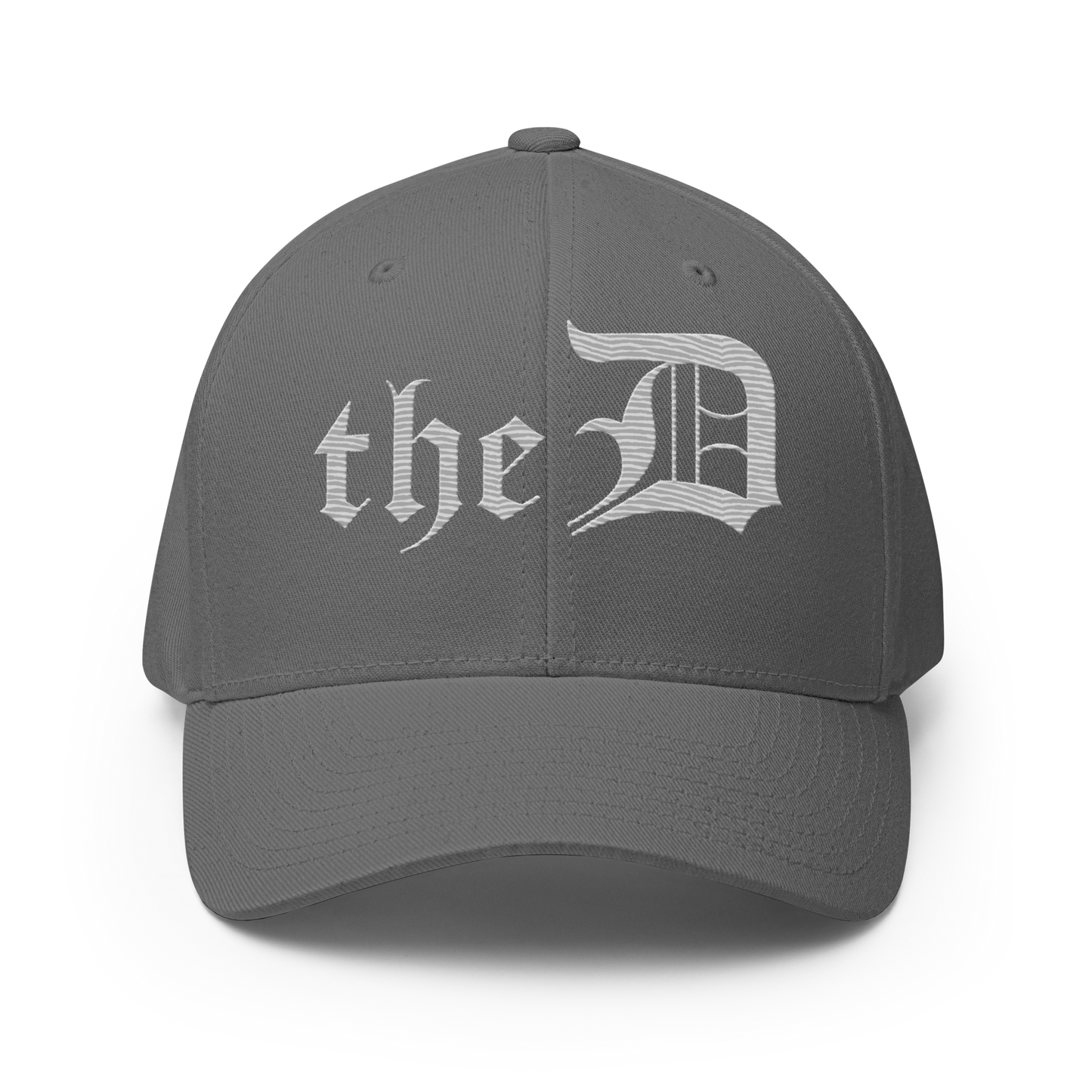 Detroit 'The D' Fitted Baseball Cap | Platinum