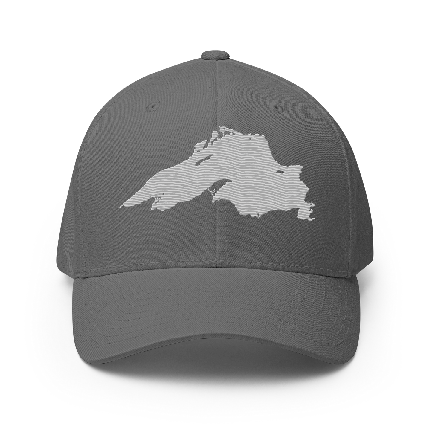 Lake Superior Fitted Baseball Cap | Platinum