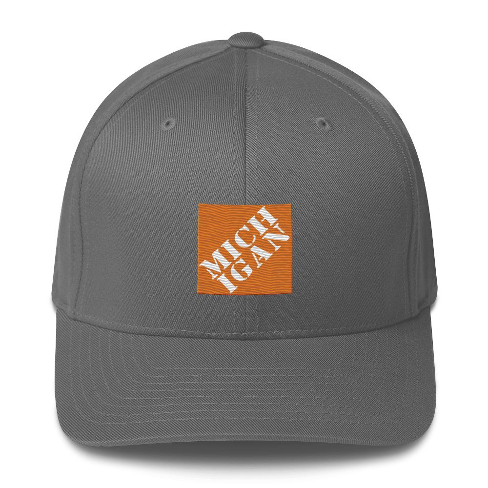 'Michigan' Fitted Baseball Cap | Construction Retail Parody