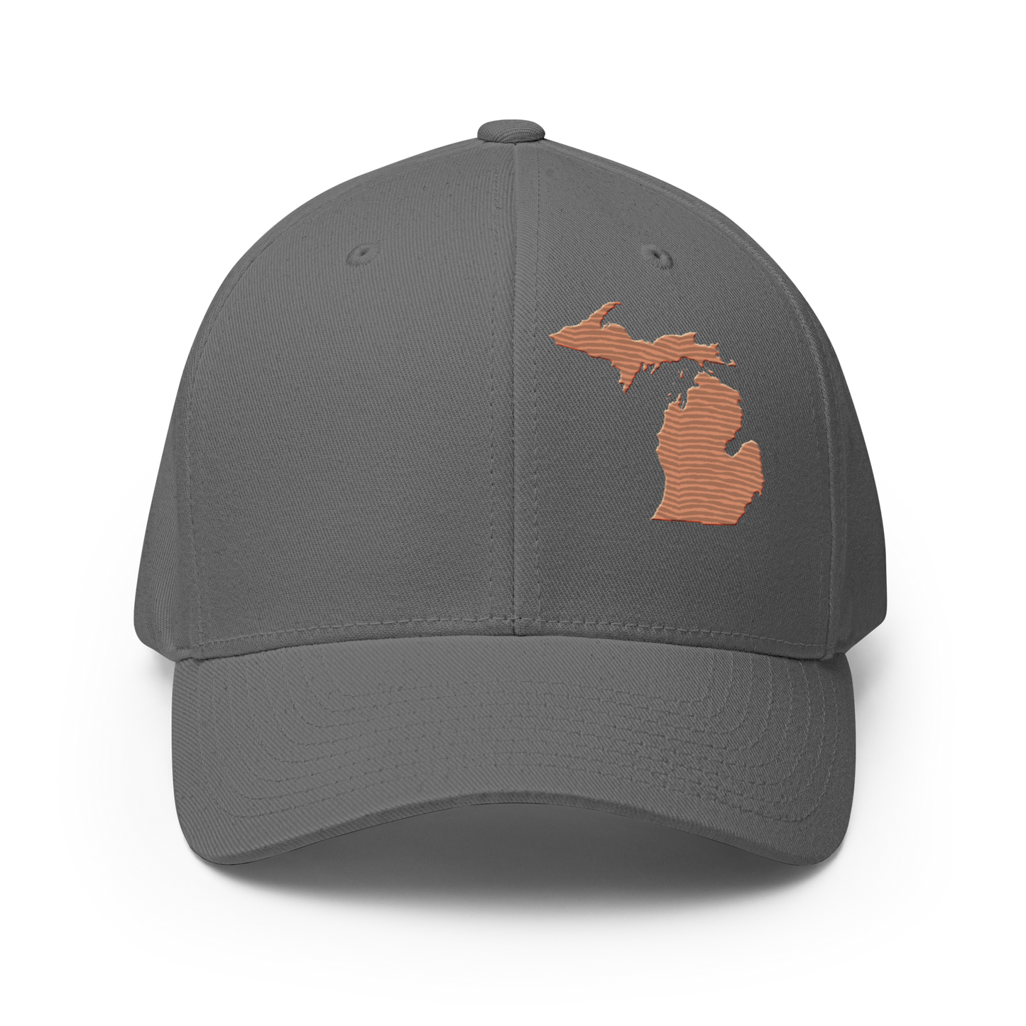 Michigan Fitted Baseball Cap | Copper Outline