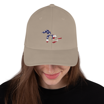 Great Lakes Fitted Baseball Cap (Patriotic Edition)