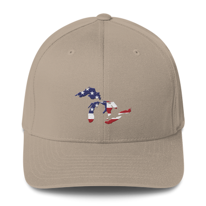 Great Lakes Fitted Baseball Cap (Patriotic Edition)