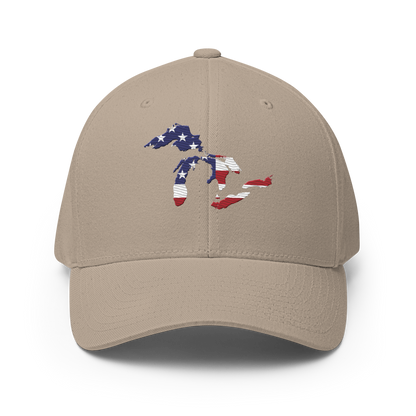 Great Lakes Fitted Baseball Cap (Patriotic Edition)