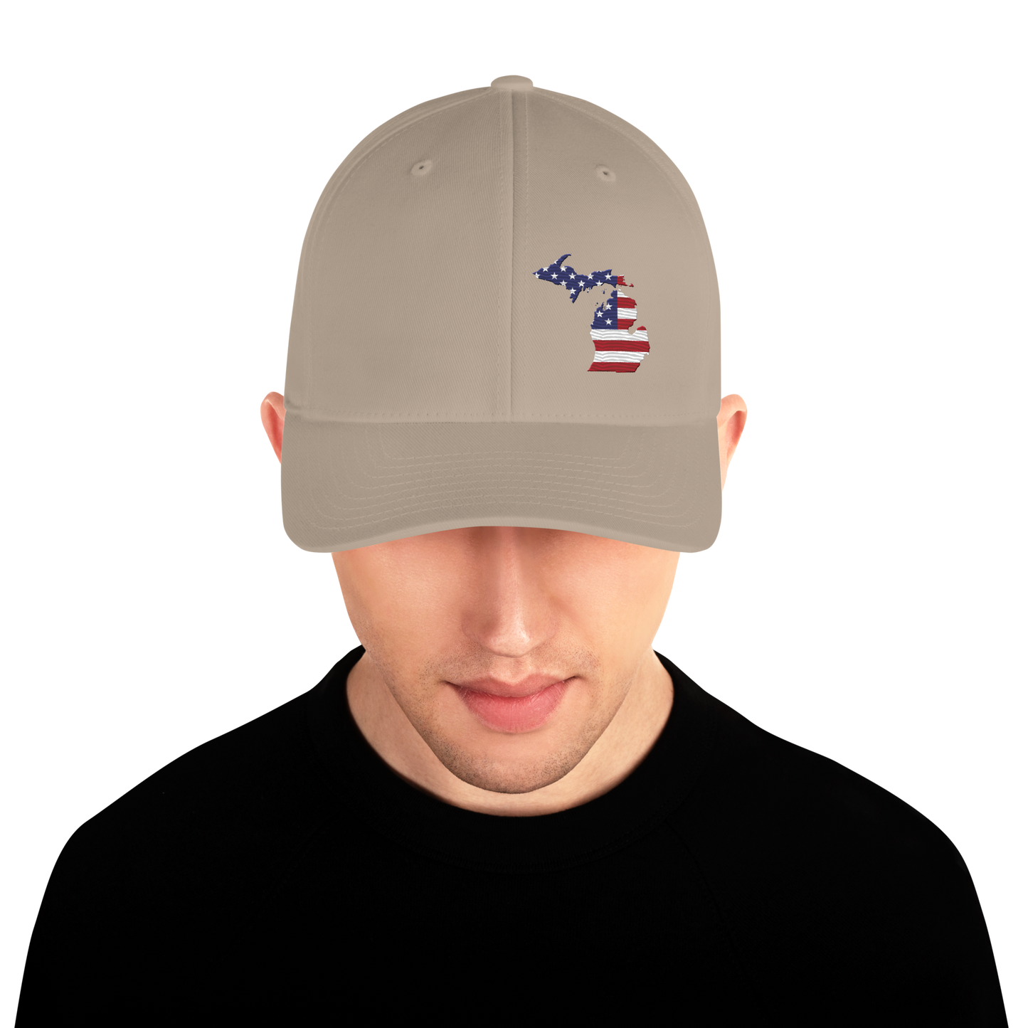 Michigan Fitted Baseball Cap (Patriot Edition)