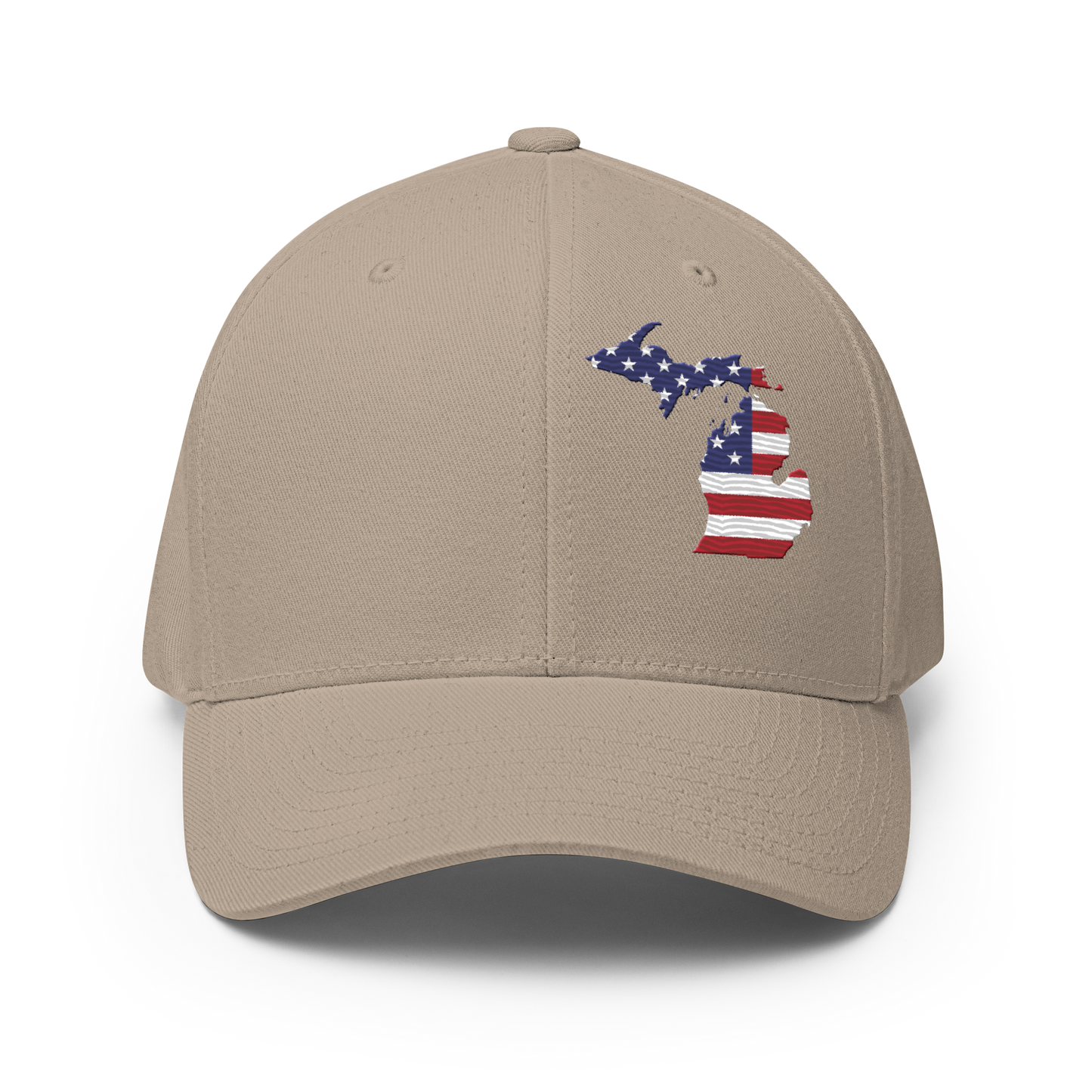 Michigan Fitted Baseball Cap (Patriot Edition)