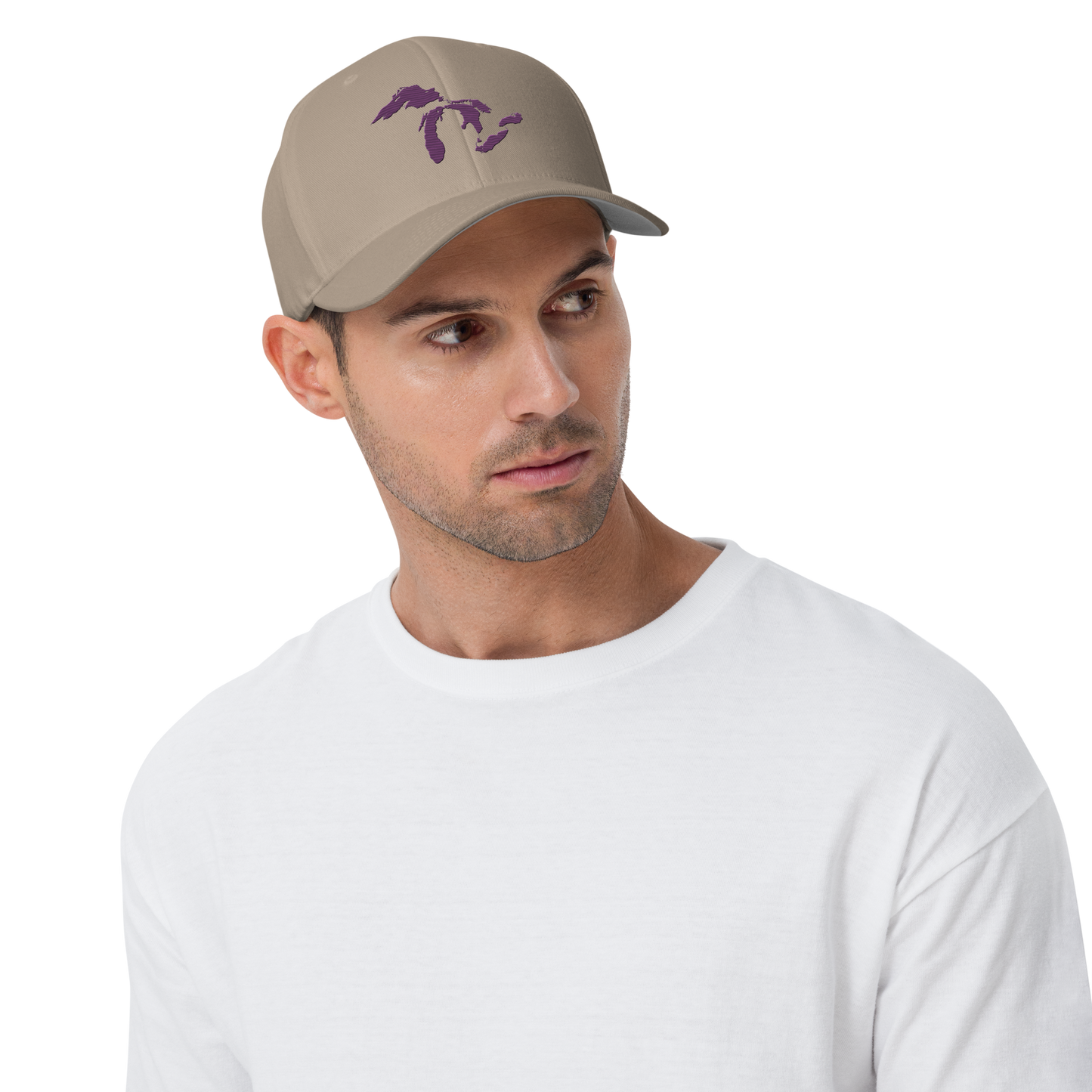 Great Lakes Fitted Baseball Cap (Plum)