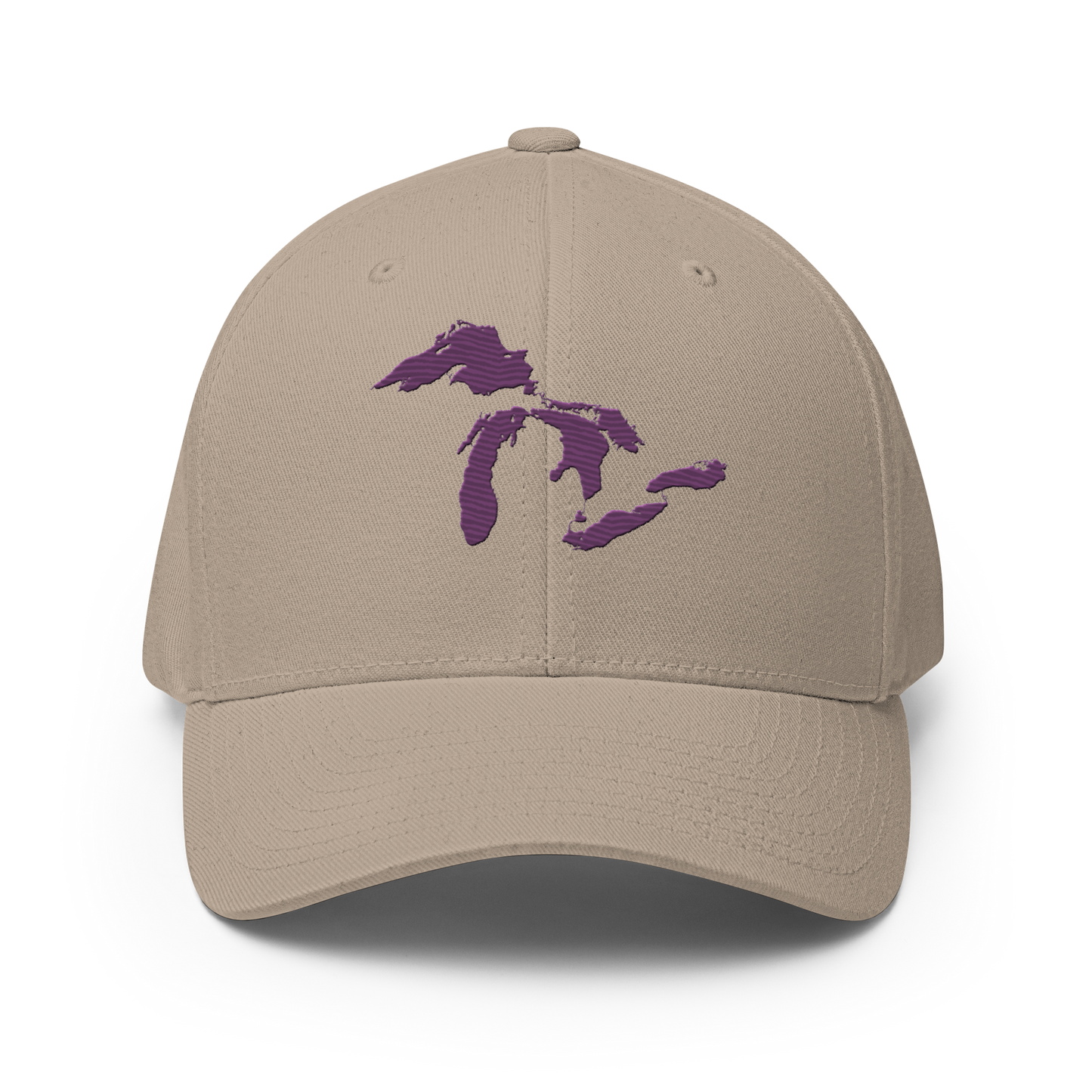 Great Lakes Fitted Baseball Cap (Plum)