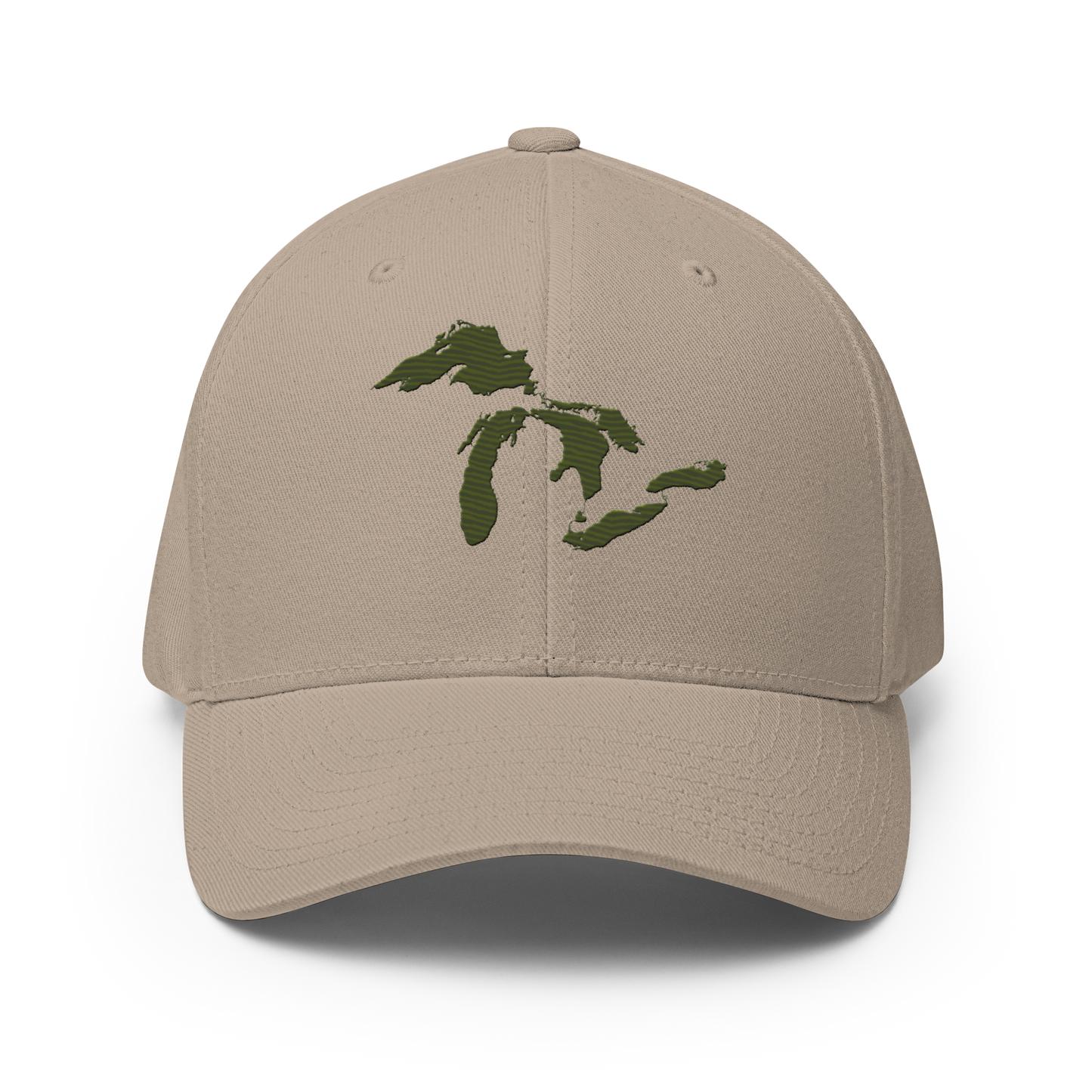 Great Lakes Fitted Baseball Cap (Army Green)