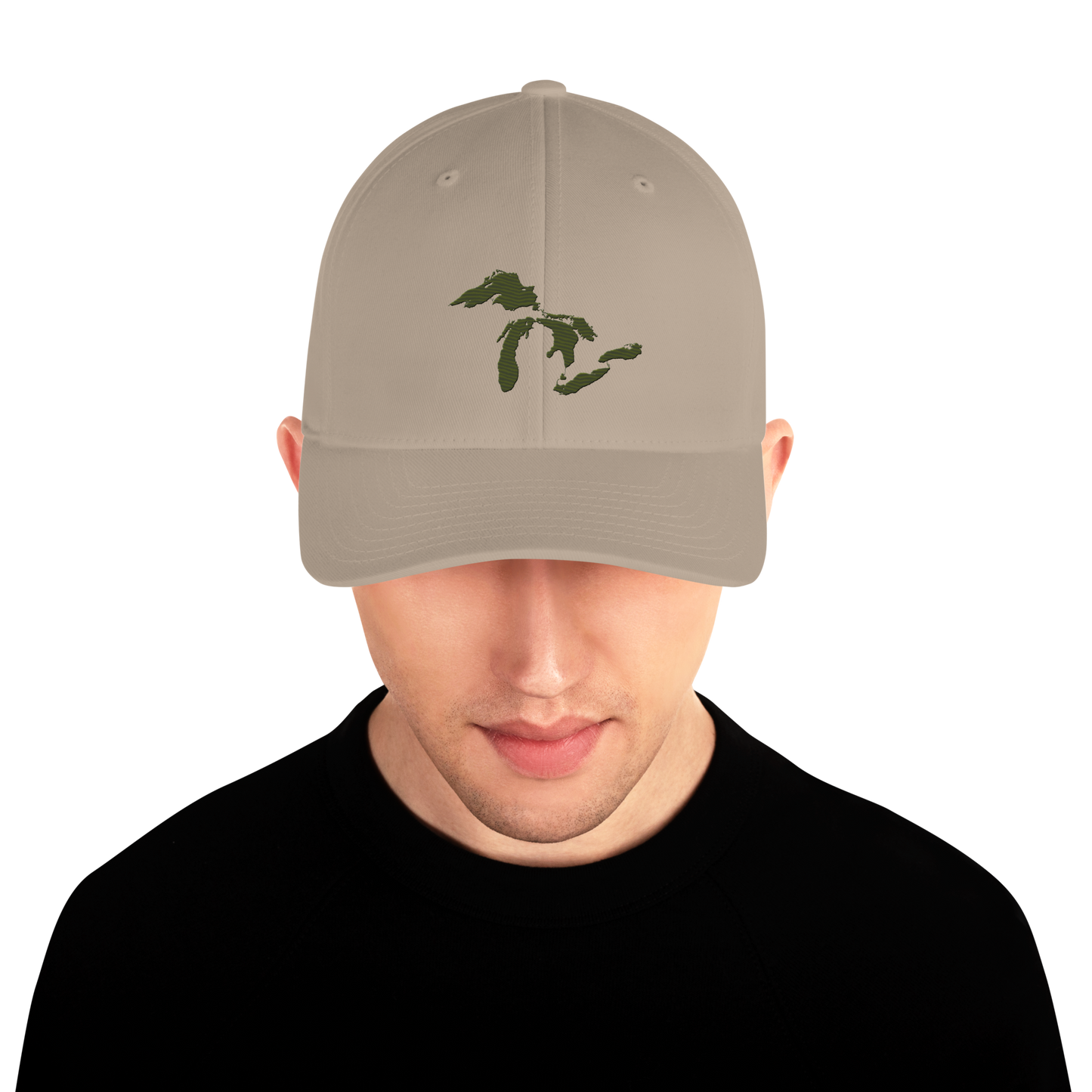 Great Lakes Fitted Baseball Cap (Army Green)